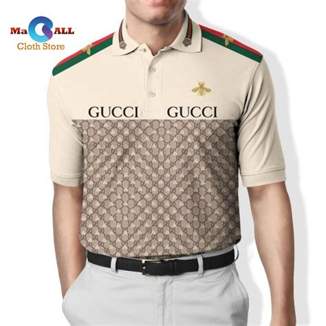 gucci shirt with bee design|gucci bee polo shirt.